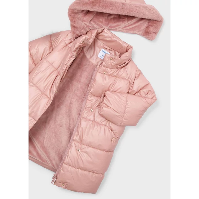 Mayoral hosszú fazonú szőrmés télikabát levehető kapucnival 2025 TÉL Mayoral hosszú fazonú szőrmés télikabát levehető kapucnival 2025 TÉL