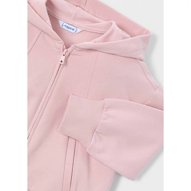 Mayoral rózsaszín cipzáras pamut pulóver kapucnival 2025 TÉL Mayoral rózsaszín cipzáras pamut pulóver kapucnival 2025 TÉL