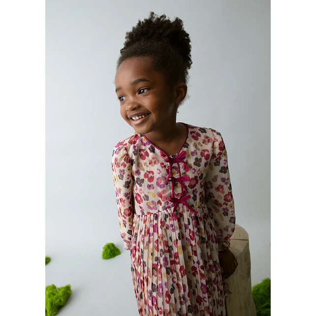 Mayoral álomszép virágmintás őszi sifonruha 2025 TÉL Mayoral álomszép virágmintás őszi sifonruha 2025 TÉL