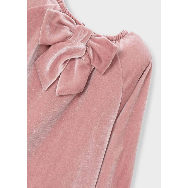 Mayoral hátán masnis álomszép alkalmi plüssruha  2025 TÉL Mayoral hátán masnis álomszép alkalmi plüssruha  2025 TÉL