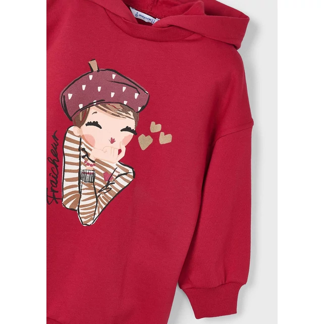 Mayoral párizsi lány mintájú kapucnis pulcsiruha 2025 TÉL Mayoral párizsi lány mintájú kapucnis pulcsiruha 2025 TÉL