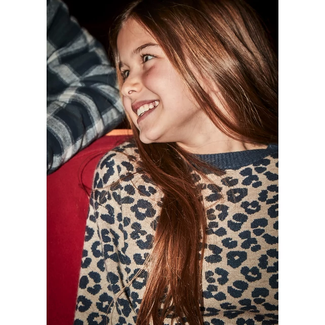 Mayoral csinos leopárdmintás kötött pulóver 2025 TÉL Mayoral csinos leopárdmintás kötött pulóver 2025 TÉL