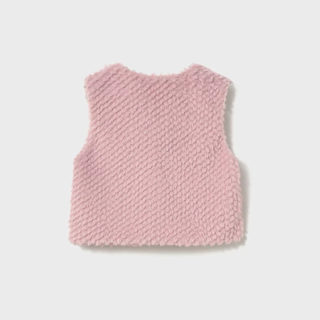 Mayoral puha rózsaszín szőrme mellény 2025 TÉL