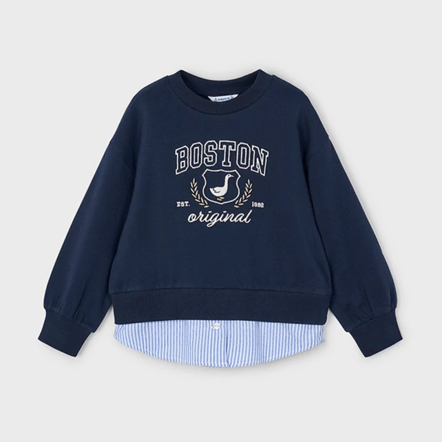 Mayoral hattyú mintás pamut pulóver 2025 TÉL Mayoral hattyú mintás pamut pulóver 2025 TÉL