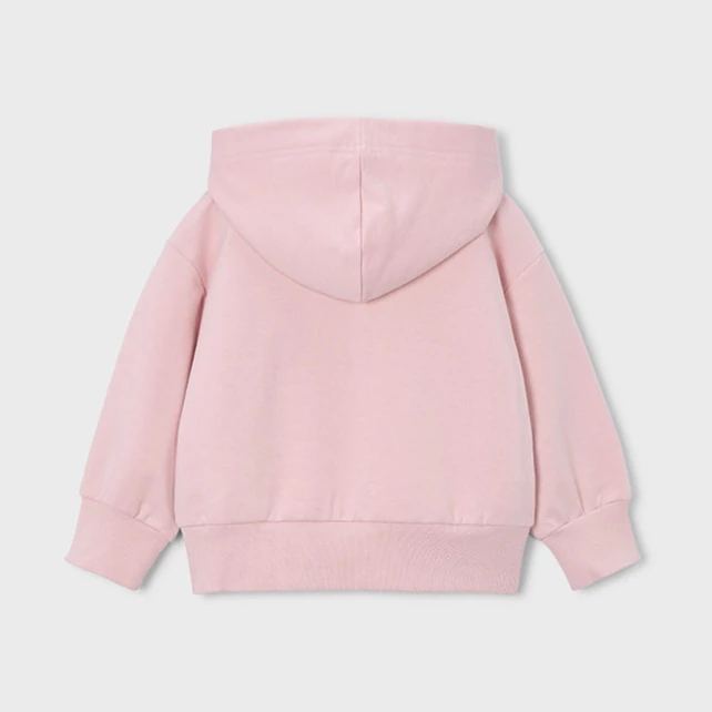 Mayoral rózsaszín cipzáras pamut pulóver kapucnival 2025 TÉL Mayoral rózsaszín cipzáras pamut pulóver kapucnival 2025 TÉL