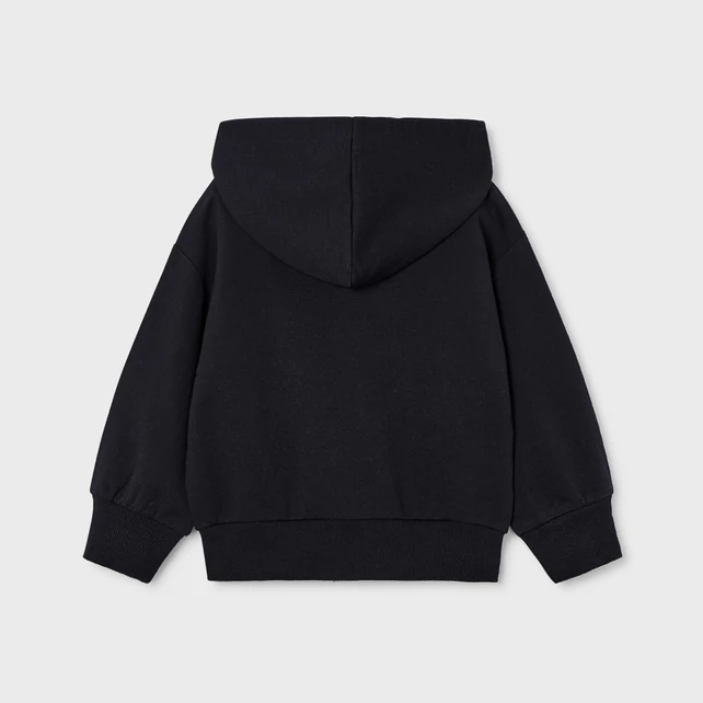 Mayoral fekete cipzáras pamut pulóver kapucnival 2025 TÉL Mayoral fekete cipzáras pamut pulóver kapucnival 2025 TÉL