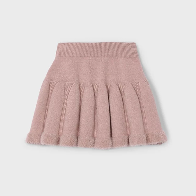 Mayoral pihe-puha kötött szoknya szőrme díszítéssel 2025 TÉL Mayoral pihe-puha kötött szoknya szőrme díszítéssel 2025 TÉL