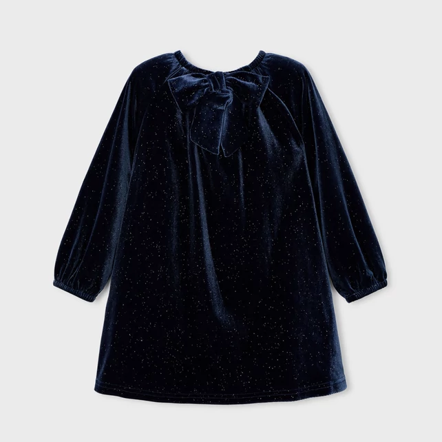 Mayoral hátán masnis álomszép alkalmi plüssruha  2025 TÉL Mayoral hátán masnis álomszép alkalmi plüssruha  2025 TÉL