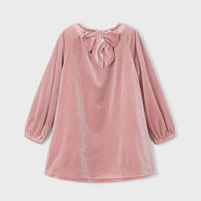 Mayoral hátán masnis álomszép alkalmi plüssruha  2025 TÉL Mayoral hátán masnis álomszép alkalmi plüssruha  2025 TÉL