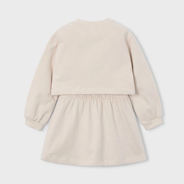 Mayoral virágmintás kétrészes pulóver és ruha szett 2025 TÉL Mayoral virágmintás kétrészes pulóver és ruha szett 2025 TÉL