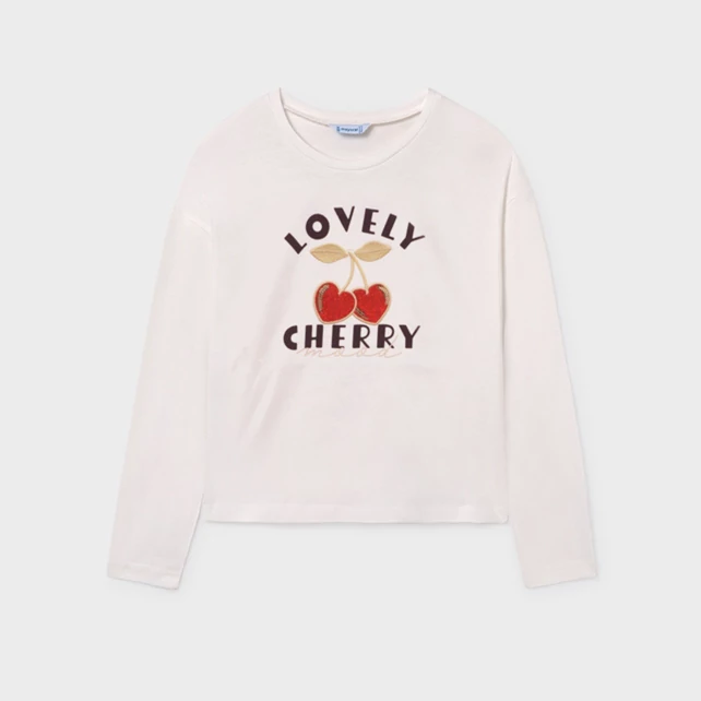 Mayoral Cherry feliratos hosszú ujjú felső 2025 TÉL Mayoral Cherry feliratos hosszú ujjú felső 2025 TÉL