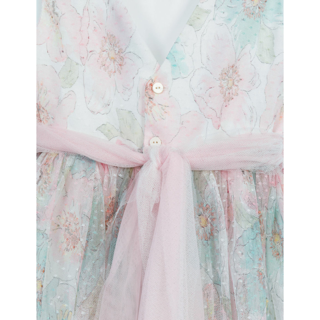 Abel&lula álomszép pasztellszínű virágos tüllruha 