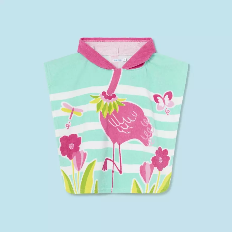 Mayoral flamingós poncsó fazonú strandtörölköző