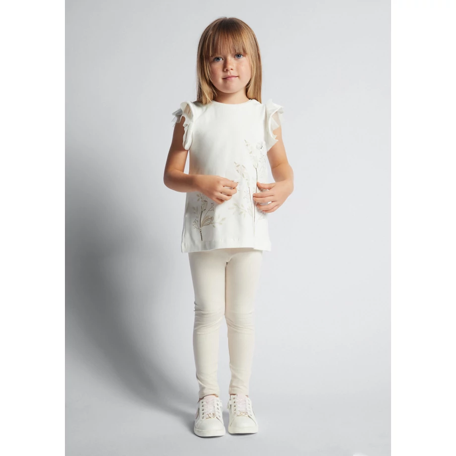 Mayoral gyönyörű tüll virágos felső és leggings szett