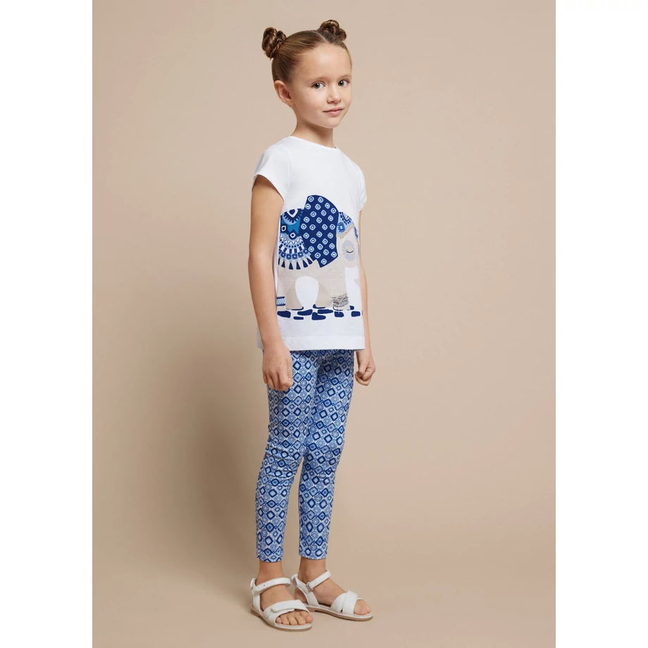 Mayoral állatos-mintás felső és hosszú leggings szett