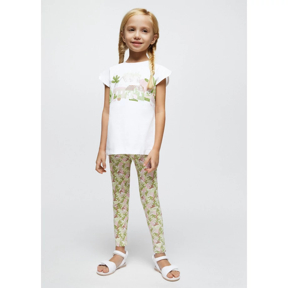 Mayoral flitteres-házikós felső és hosszú leggings szett
