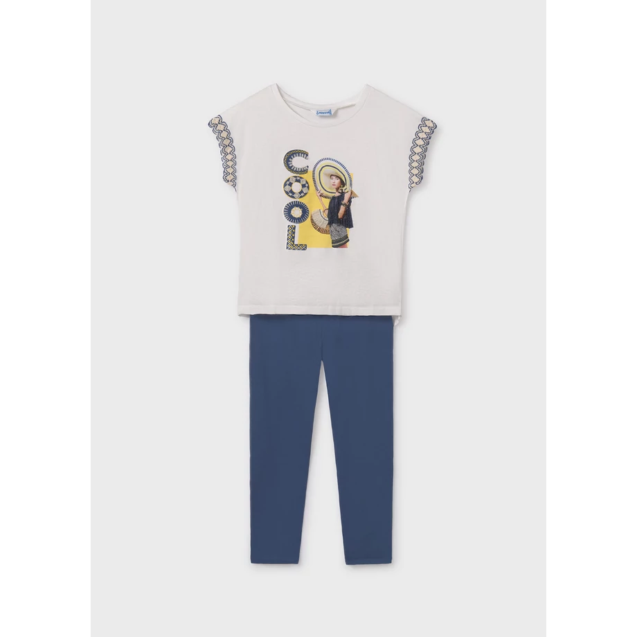 Mayoral Cool feliratos felső és hosszú leggings szett
