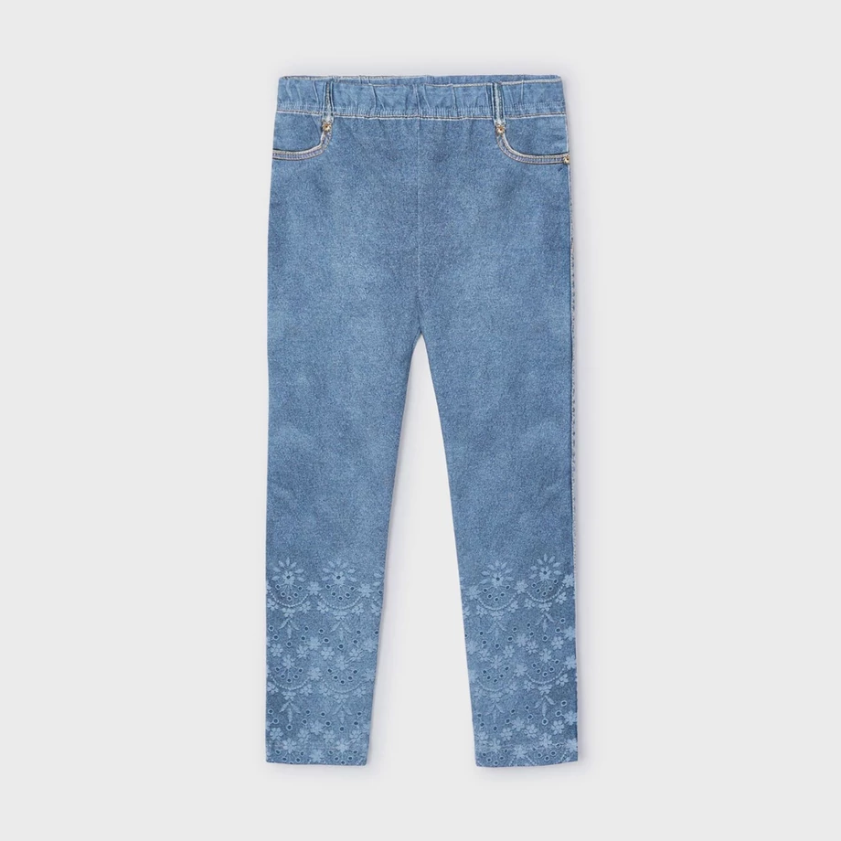 Mayoral virágmintás farmerhatású tavaszi leggings