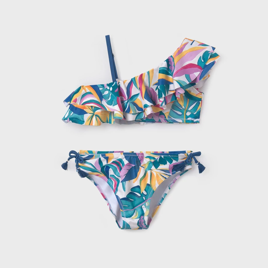 Mayoral levélmintás aszimmetrikus bikini 