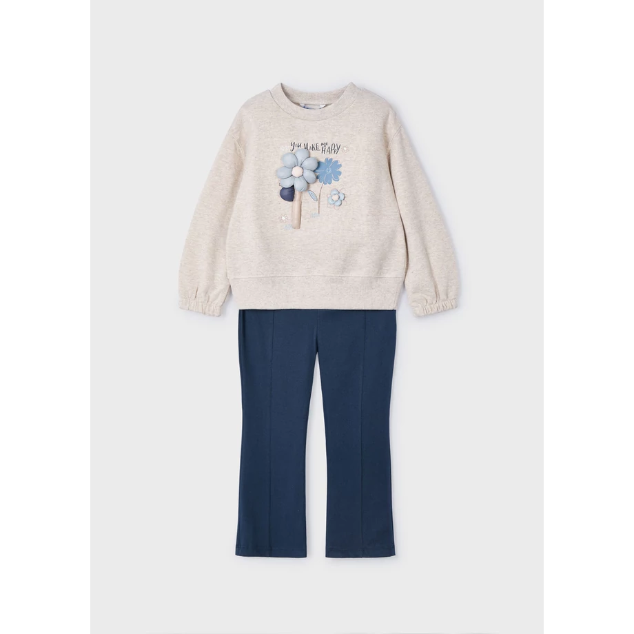 Mayoral 3D-s virágos pulóver és leggings szett