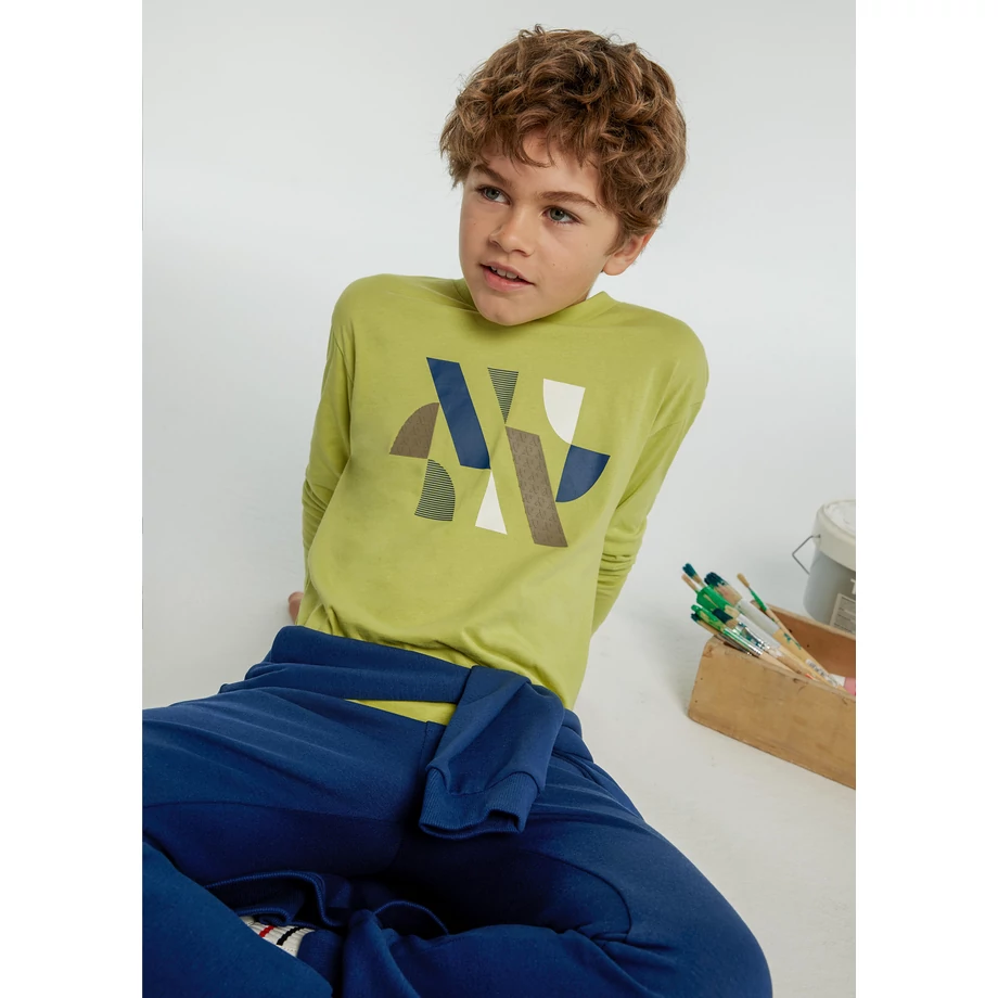 Mayoral dombornyomott feliratos hosszú ujjú felső