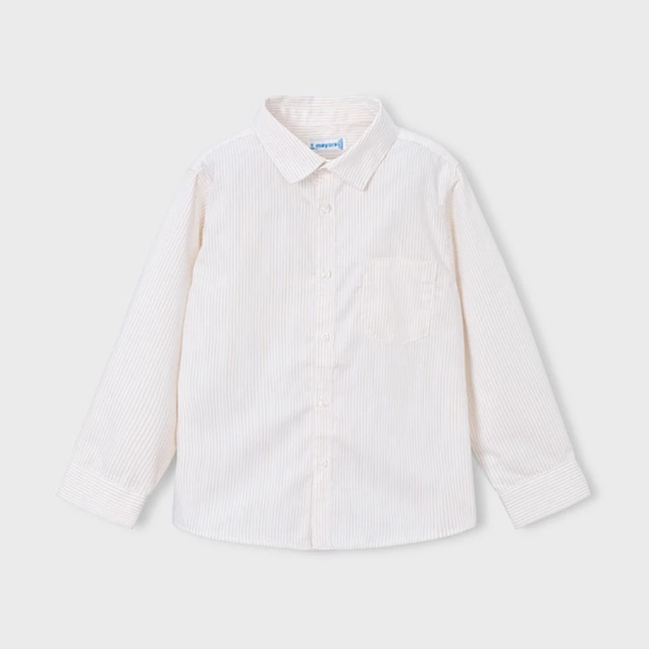 Mayoral elegáns hosszú ujjú bézs csíkos ing 2025 TÉL