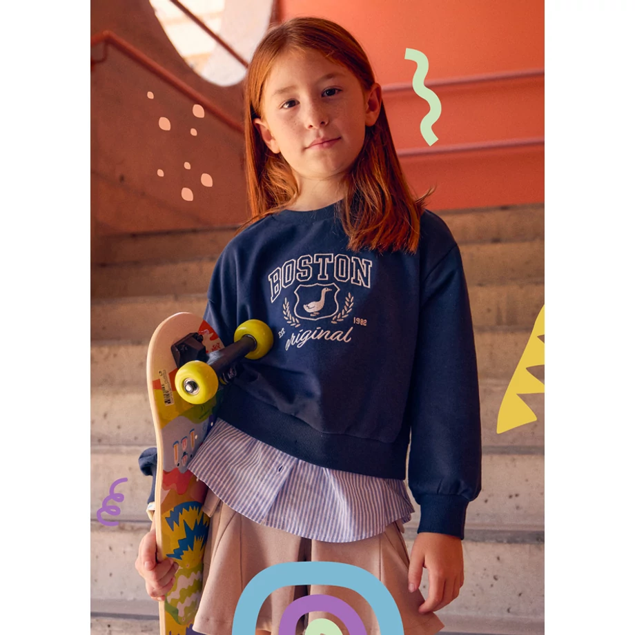 Mayoral hattyú mintás pamut pulóver 2025 TÉL Mayoral hattyú mintás pamut pulóver 2025 TÉL