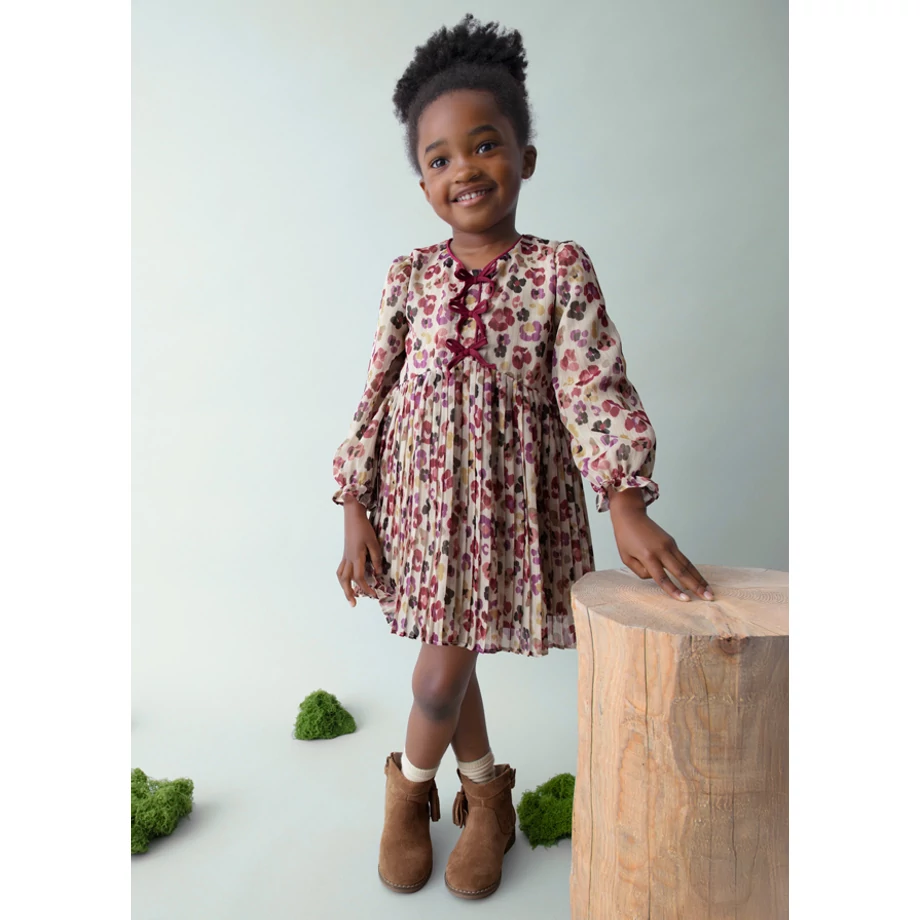 Mayoral álomszép virágmintás őszi sifonruha 2025 TÉL Mayoral álomszép virágmintás őszi sifonruha 2025 TÉL