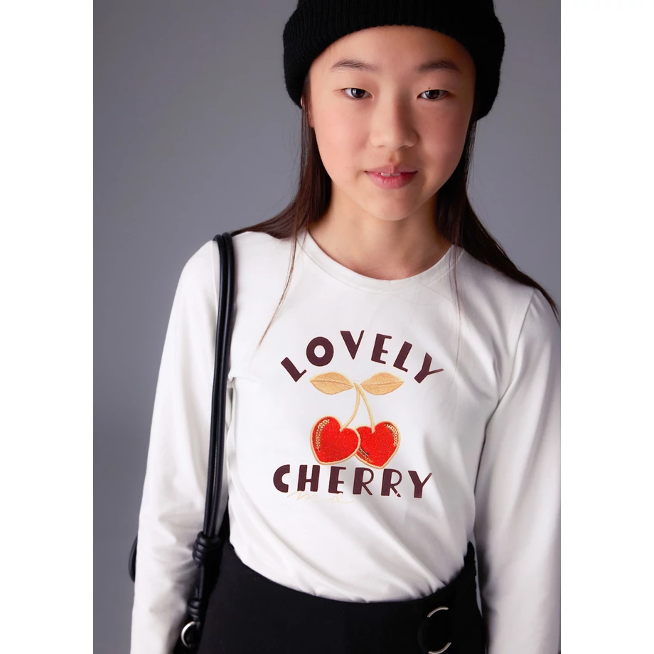 Mayoral Cherry feliratos hosszú ujjú felső 2025 TÉL Mayoral Cherry feliratos hosszú ujjú felső 2025 TÉL