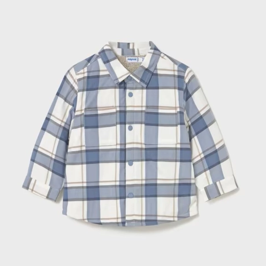 Mayoral szőrmével bélelt kockás ing / kiskabát 2025 TÉL Mayoral szőrmével bélelt kockás ing / kiskabát 2025 TÉL