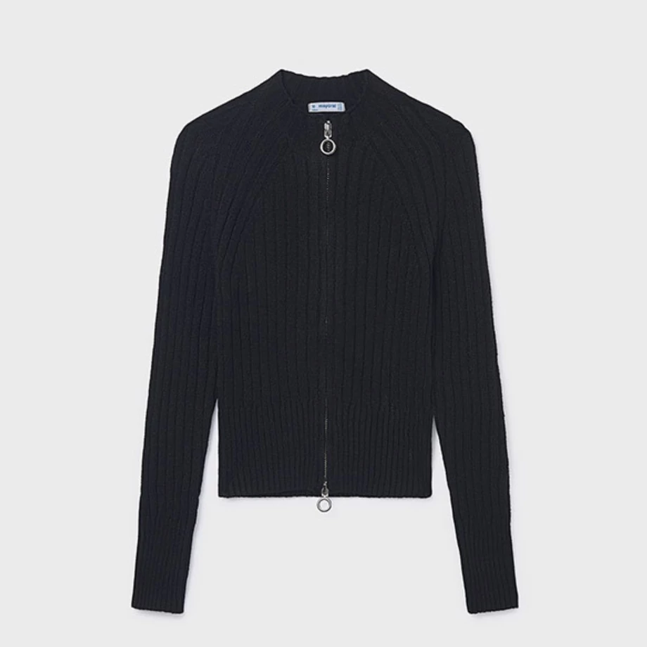 Mayoral pihe-puha bordázott cipzáras pulóver 2025 TÉL Mayoral pihe-puha bordázott cipzáras pulóver 2025 TÉL