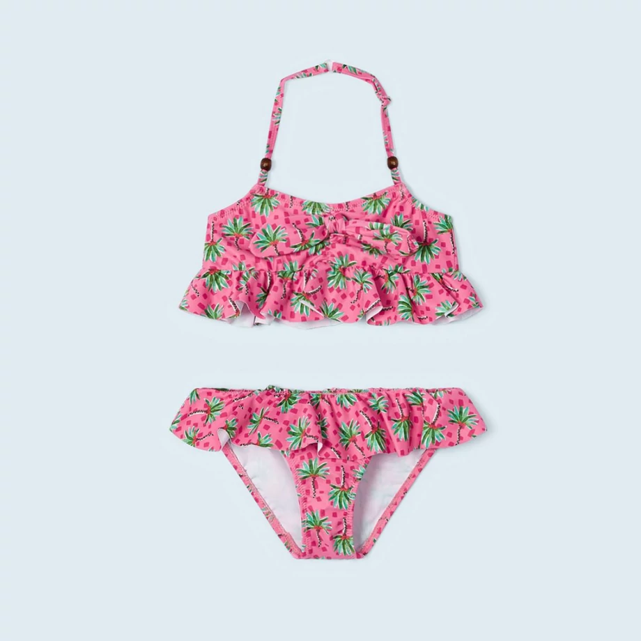 Mayoral fodros-masnis trópusi mintás bikini 